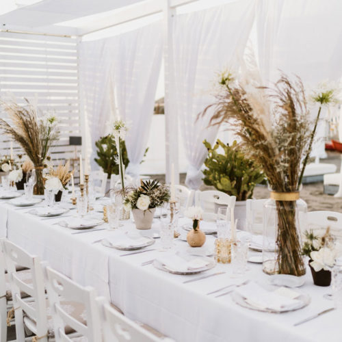 foto matrimonio allestimento bianco e oro