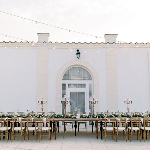 foto matrimonio tavolo imperiale in legno