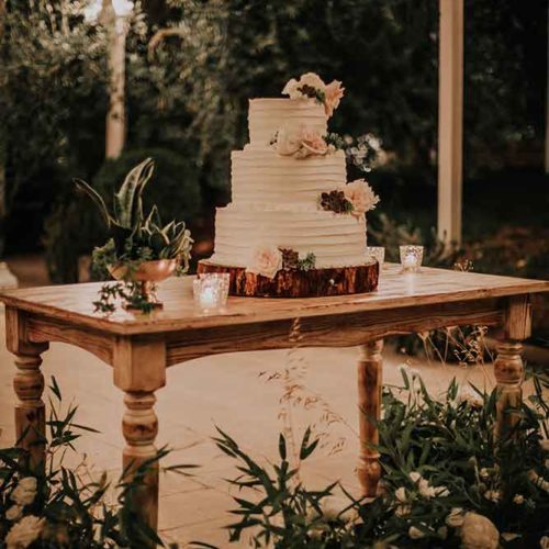 foto matrimonio green wedding cake